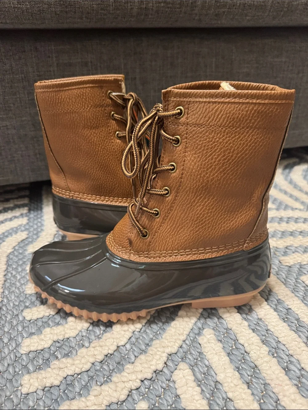 NWT Sporto Dakota Duck Boots Women's Size 8 Brown Waterproof Thermolite Winter